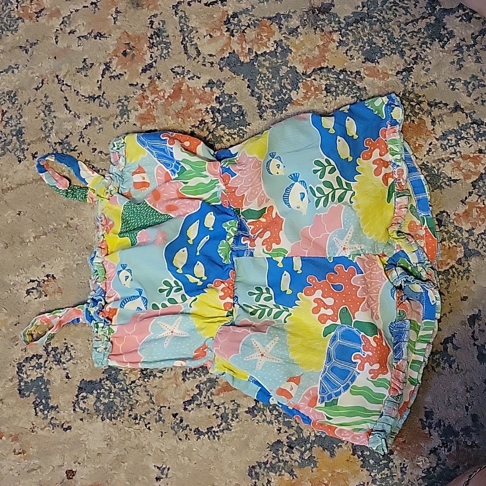 Mini Boden 1 piece tropical romper